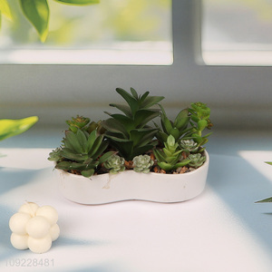 Factory Supply Fake Potted Succulent Plants Artitificial Succulent Plants In Pot