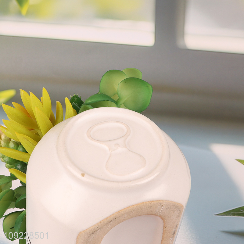 New Product Potted Succulent Plants Artificial Potted Plants for Farmhouse Decor