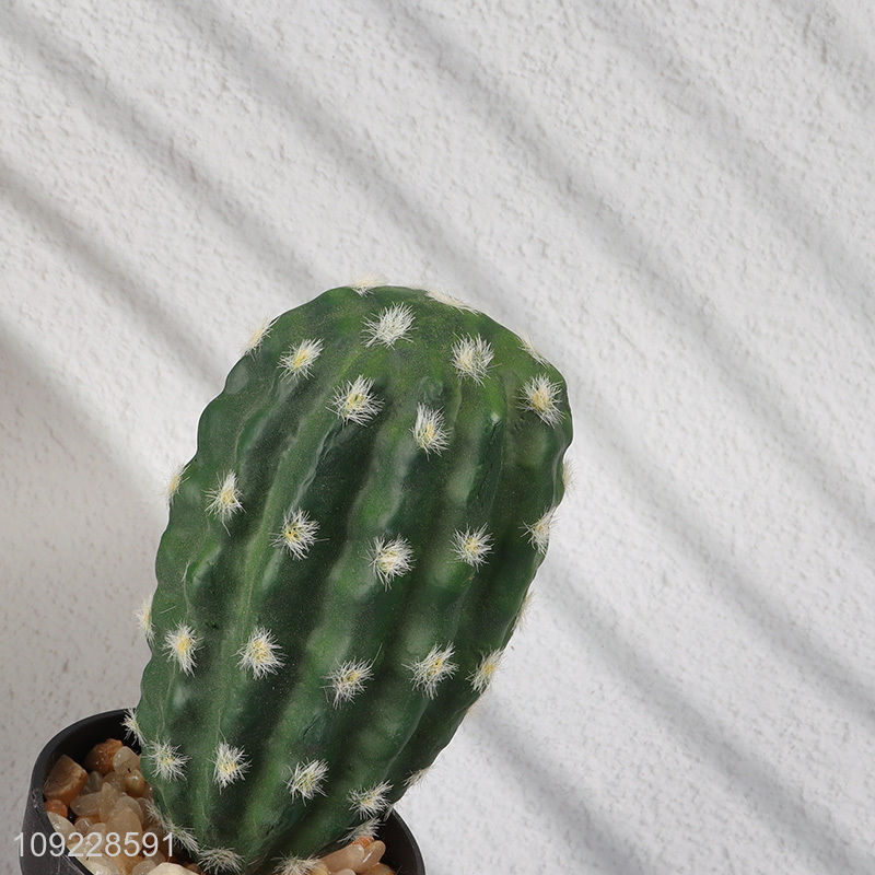 New Product Small Artificial Cactus Potted Plants Faux Plants Fake Plants