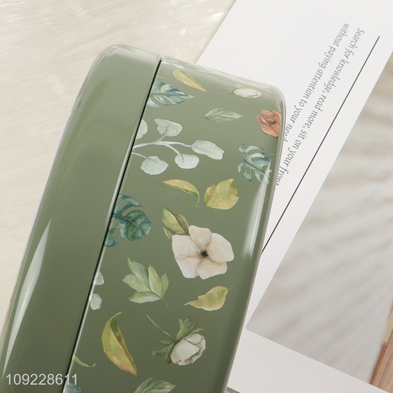 Factory Price Floral Print Metal Tin Box Tinplate Packing Box