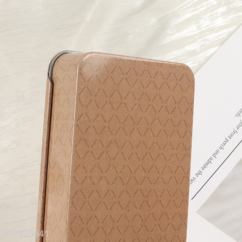 Good Quality Custom Logo Metal Tin Box Slide Top Tin Container