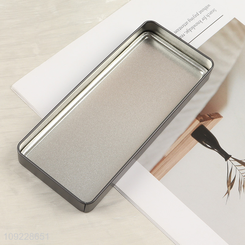 New Arrival Empty Metal Tin Box Custom Logo Tin Container