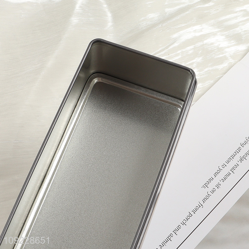 New Arrival Empty Metal Tin Box Custom Logo Tin Container
