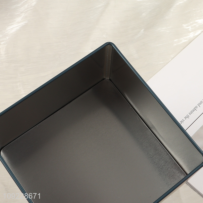 Wholesale Square Metal Tin Box Custom Logo Metal Tin Container