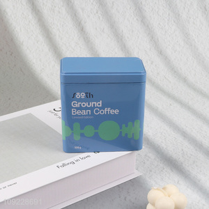 Good Quality Empty Coffee Tin Box Custom Logo Metal Tin Box