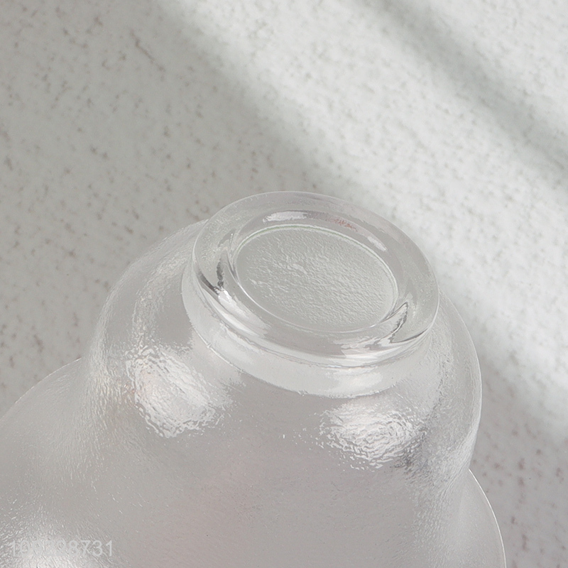 Good Quality Transparent Glass Tea Cup Set with Lid and Saucer