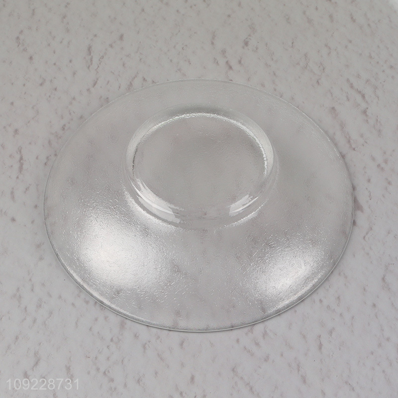 Good Quality Transparent Glass Tea Cup Set with Lid and Saucer