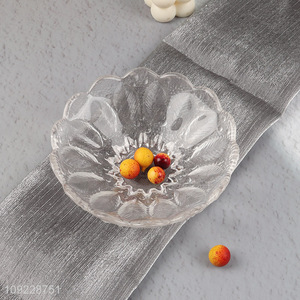 Hot Selling Transparent Glass <em>Plate</em> For Snacks Desserts Appetizers