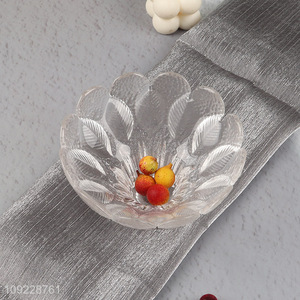 High Quality Transparent Glass Bowl Creative Glass Snacks Bowl