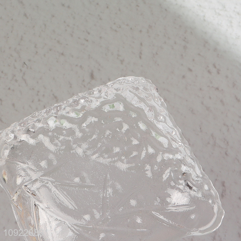 Factory Supply Square Clear Glass Dipping Plate Seasoning Dish