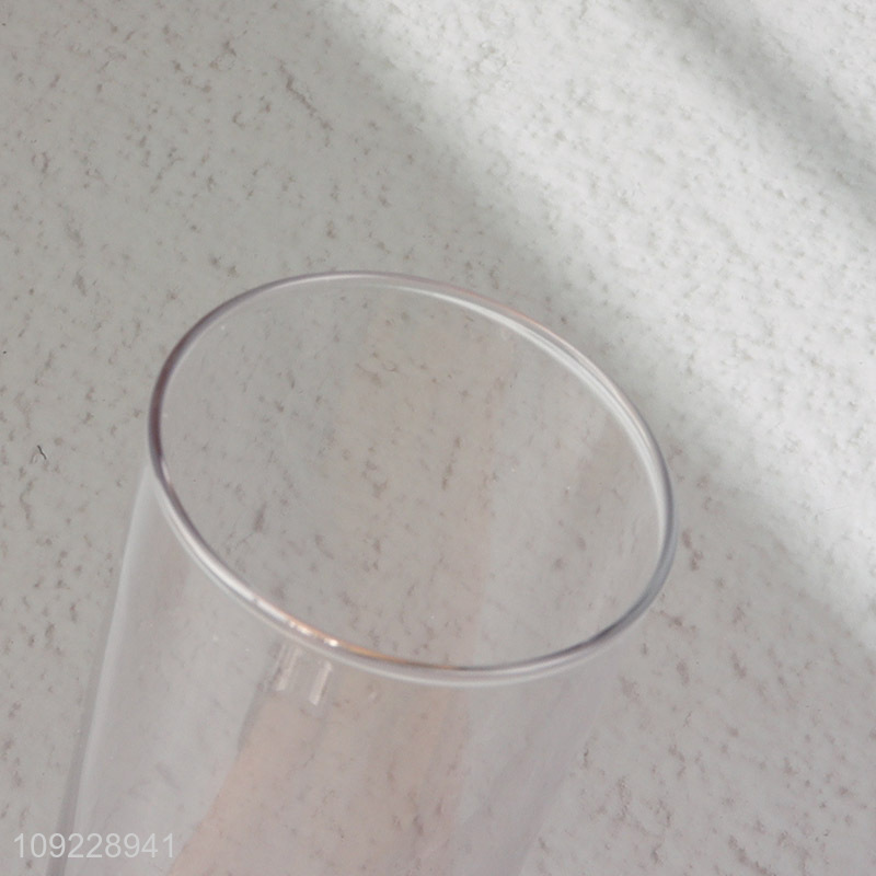 High Quality Clear Cylinder Glass Vase for Wedding Table Centerpieces