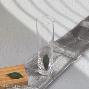 High Quality Clear Cylinder Glass Vase for Wedding Table Centerpieces