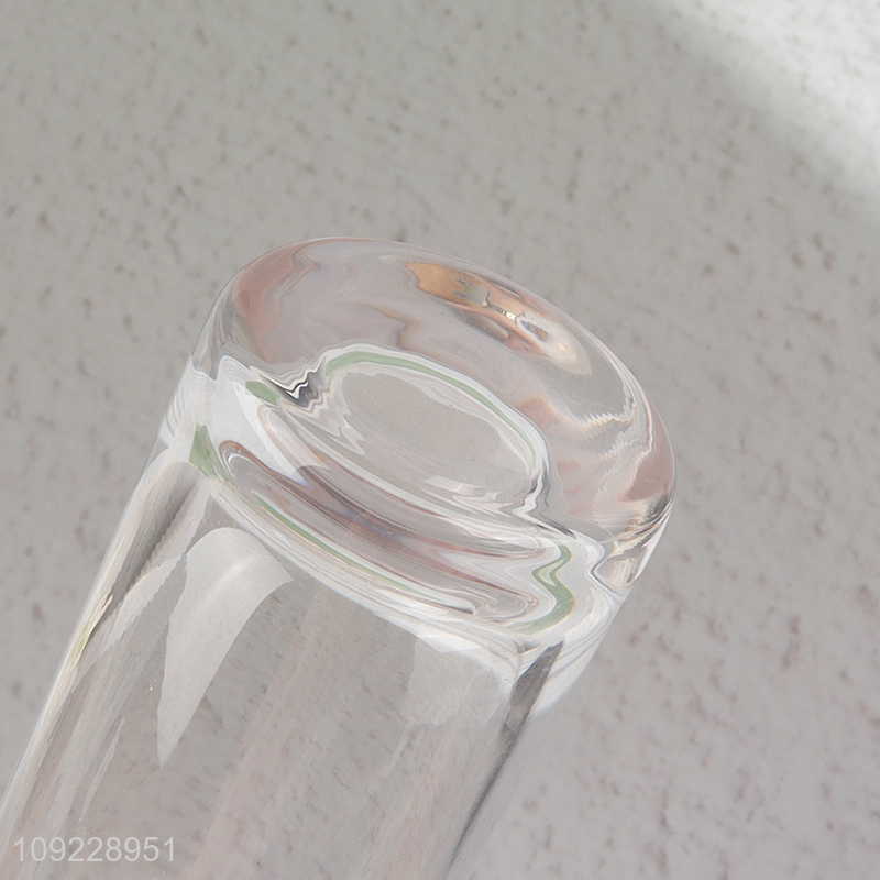 Wholesale Clear Glass Cylinder Vase Slim Flower Vase for Home Decor