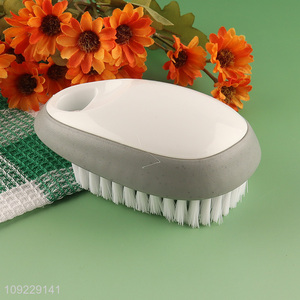 Low price household cleaning brush scrubbing brush clothes washing brush with handle