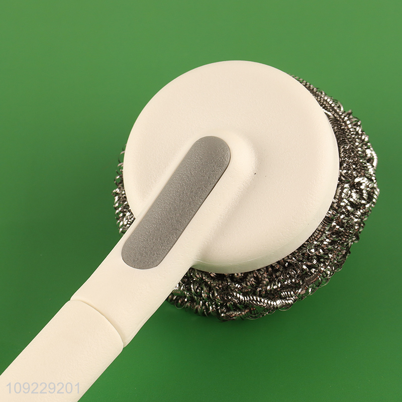 China wholesale long handle home kitchen pot brush dish brush
