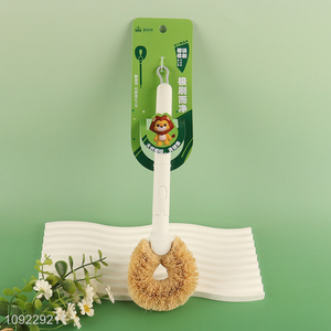 New arrival long handle home kitchen pot brush dish brush for sale