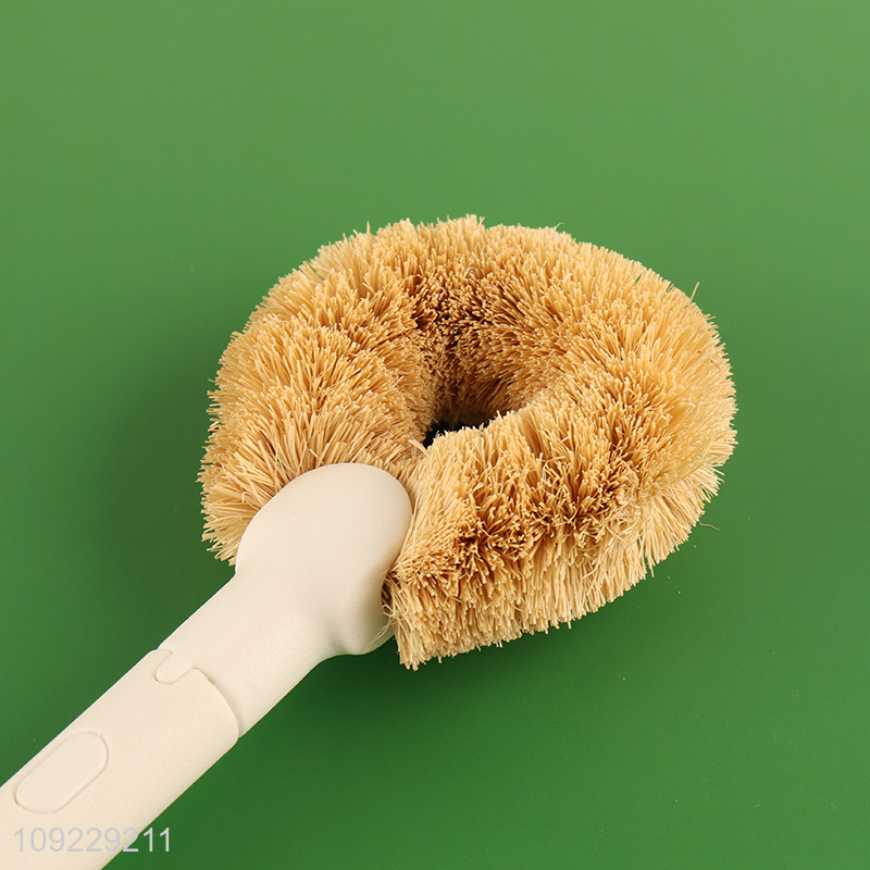 New arrival long handle home kitchen pot brush dish brush for sale