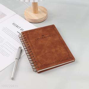 New Product A5 <em>Notebook</em> PU Leather Cover Lined Journal <em>Notebook</em> Spiral <em>Notebook</em>