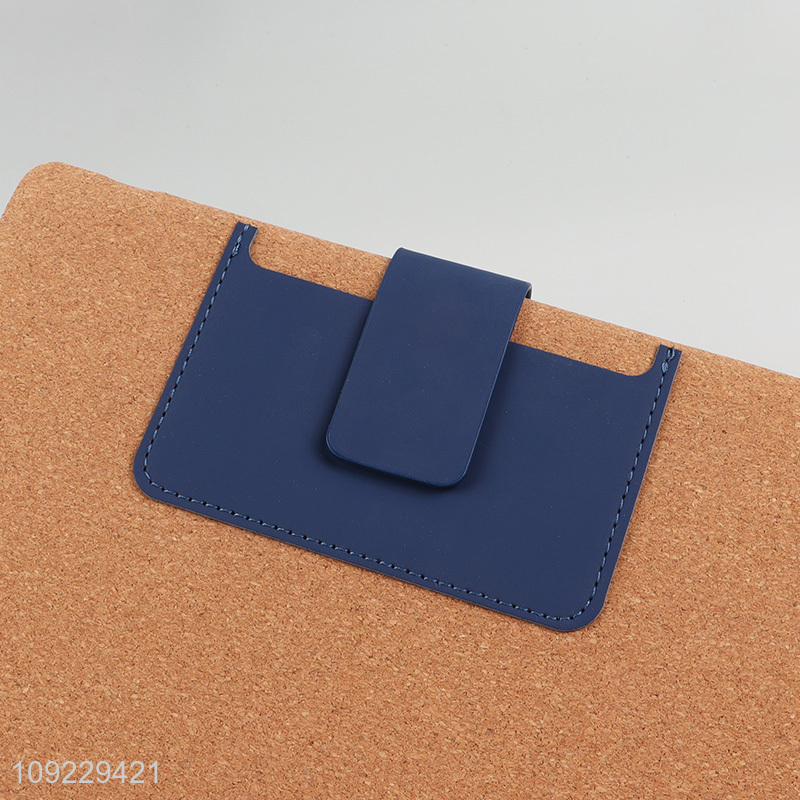 Factory Price A5 Notebook Cork Pattern PU Leather Journal Notebook for Writing