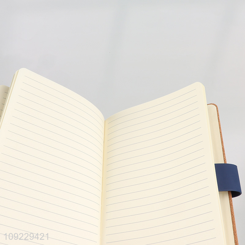 Factory Price A5 Notebook Cork Pattern PU Leather Journal Notebook for Writing