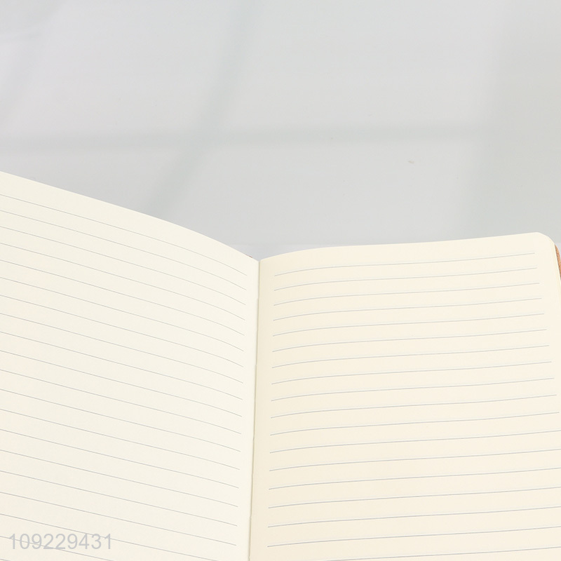 High Quality A5 Notebook Cork Pattern PU Leather Notebook for School College