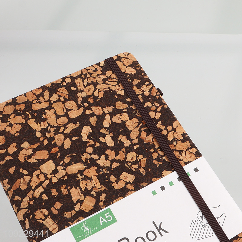 Online Wholesale A5 Notebook Coffee Grounds Cork Cover Ruled Journal Notebook