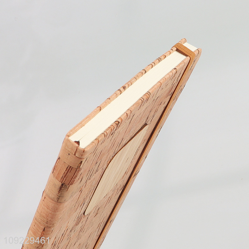Good Quality A5 Notebook Cork Pattern PU Leather Notebook for Home Office