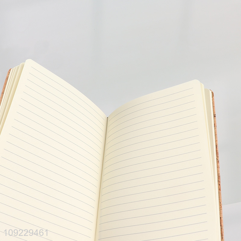 Good Quality A5 Notebook Cork Pattern PU Leather Notebook for Home Office