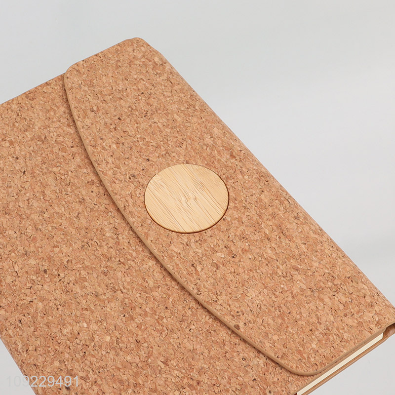 New Product A5 Notebook Cork Pattern PU Leather Journal Notebook for Office