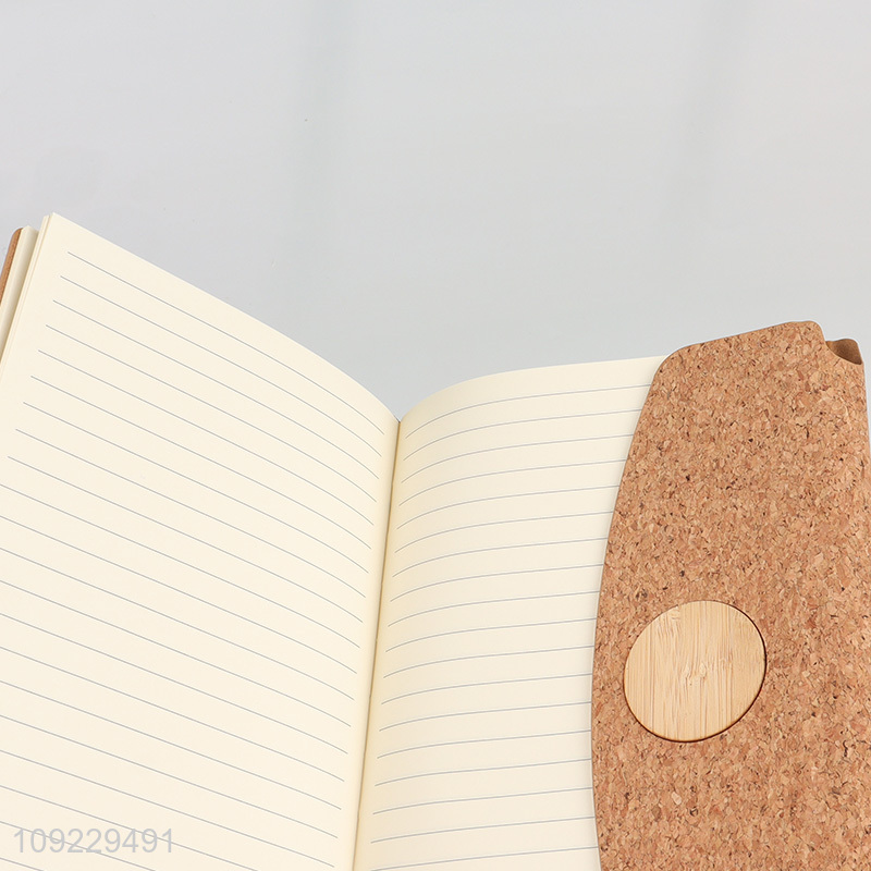 New Product A5 Notebook Cork Pattern PU Leather Journal Notebook for Office