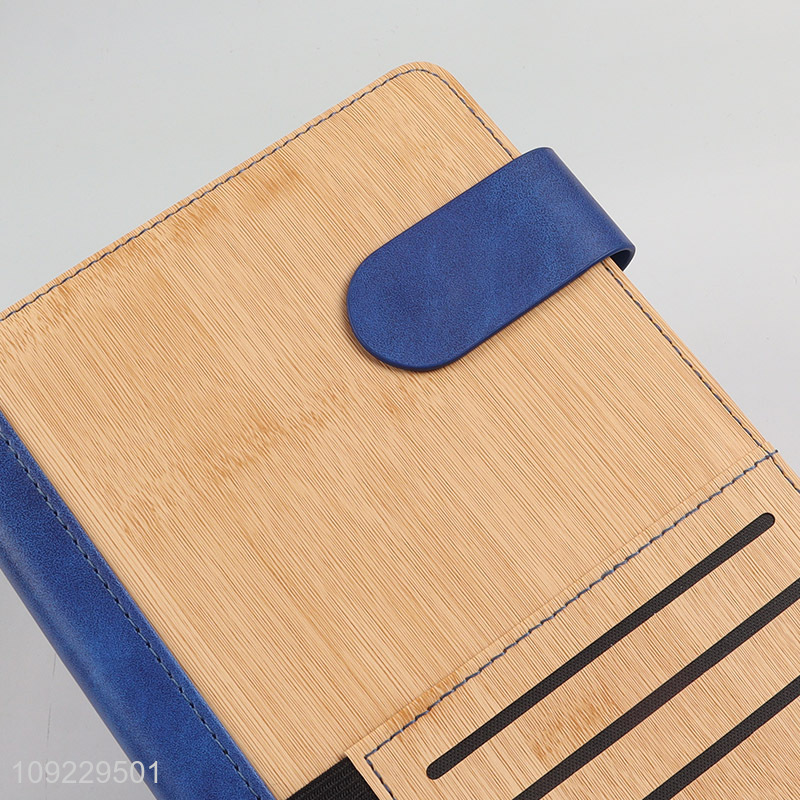 Online Wholesale A5 Notebook Bamboo Pattern PU Leather Lined Notebook for School