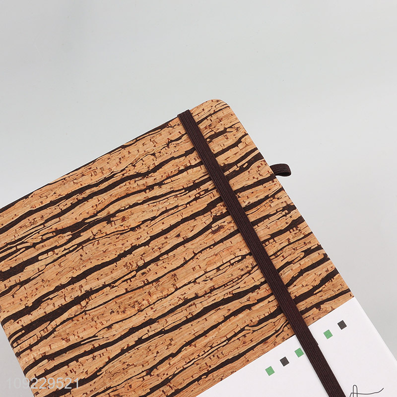 High Quality A5 Notebook Coffee Grounds Cork Cover Journal Notebook for Business