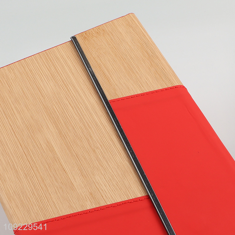 Wholesale A5 Notebook Bamboo Pattern PU Leather Journal Notebook for Office School