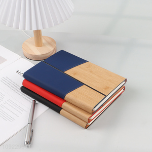 Wholesale A5 Notebook Bamboo Pattern PU Leather Journal Notebook for Office School