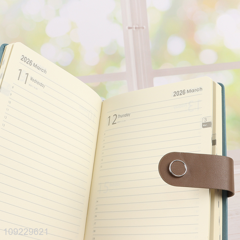 New Product A5 Notebook PU Leather Ruled Journal Notebook for Office Business