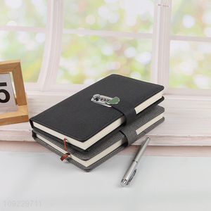 New Arrival A5 Notebook PU Leather Lined Journal Notebook for Office School