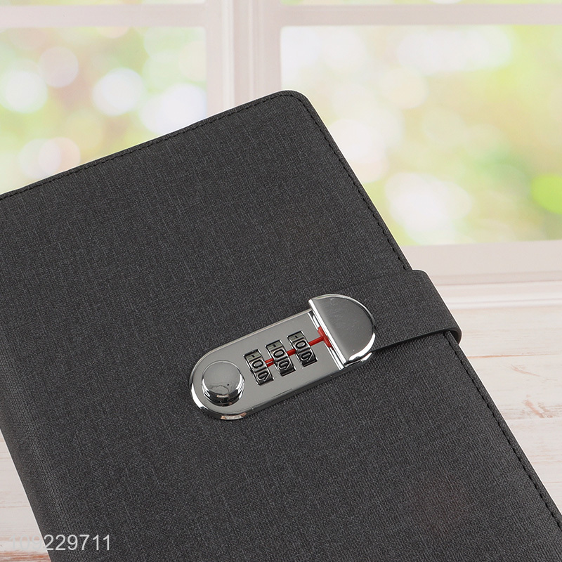 New Arrival A5 Notebook PU Leather Lined Journal Notebook for Office School