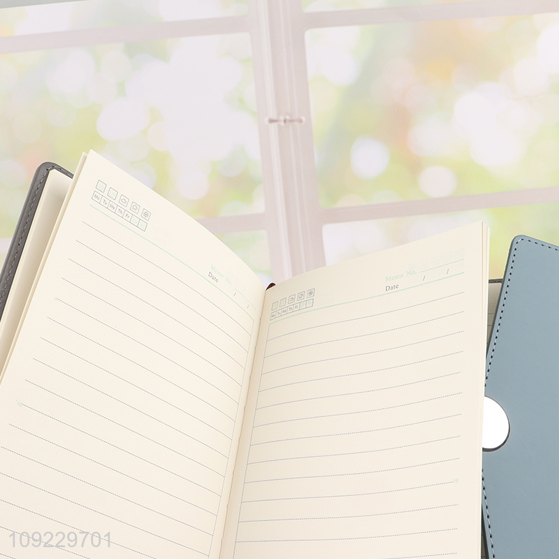 Hot Selling A5 Notebook PU Leather Cover Journal Notebook for Business