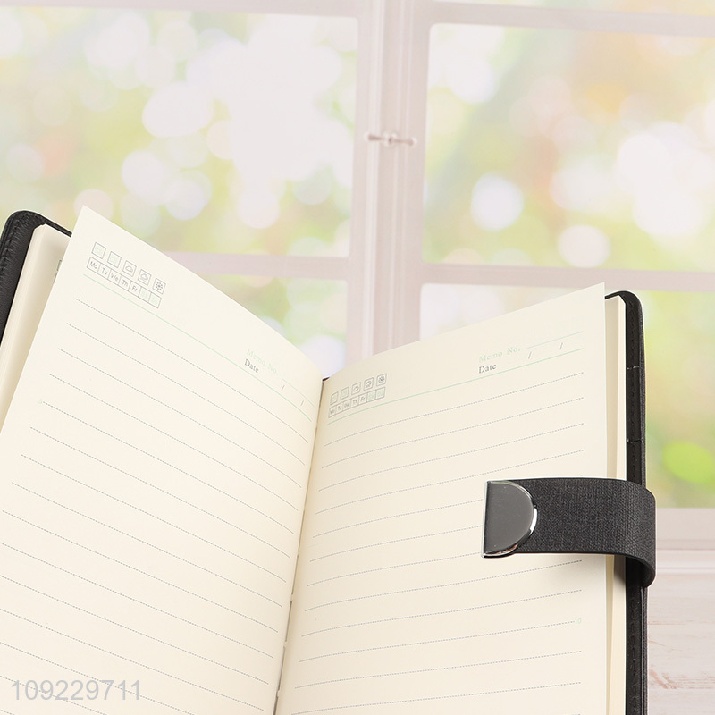 New Arrival A5 Notebook PU Leather Lined Journal Notebook for Office School