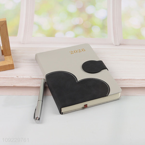 Good Quality A5 Notebook PU Leather Lined Notebook for Business School College