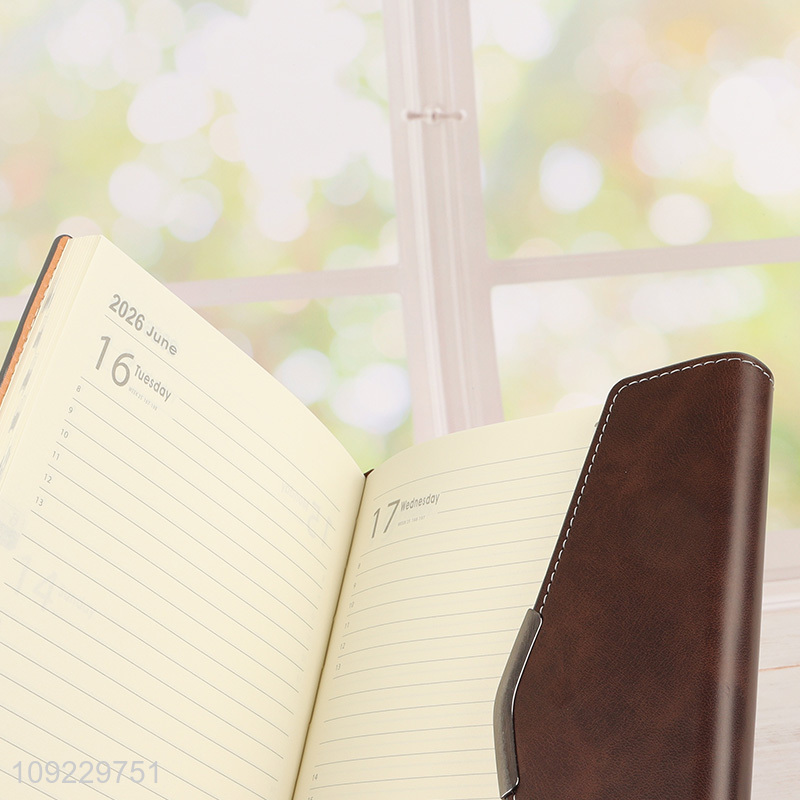 New Product A5 Notebook PU Leather Cover Ruled Journal Notebook for Writing