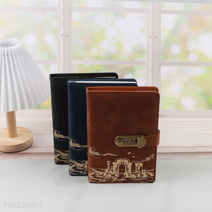 Wholesale A5 Notebook PU Leather Journal Notebook for Home Office School