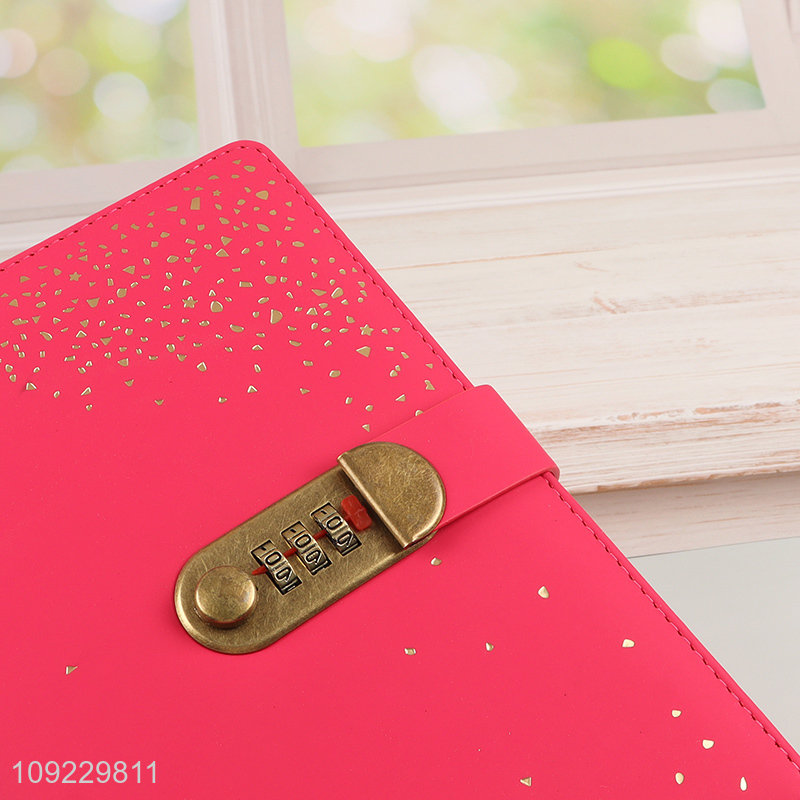 Factory Price A5 Notebook PU Leather Lined Journal Notebook for Work Office