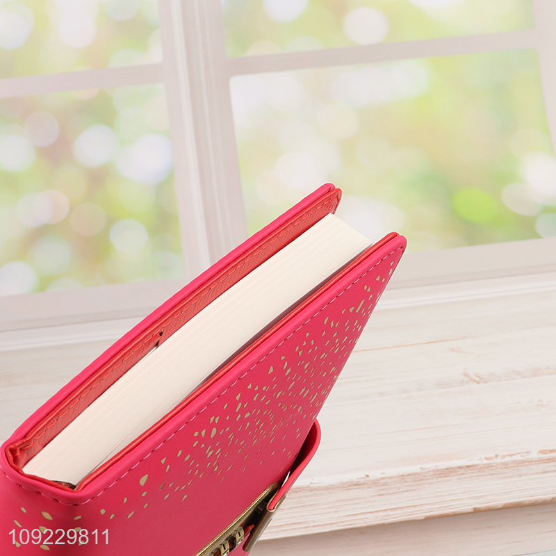 Factory Price A5 Notebook PU Leather Lined Journal Notebook for Work Office