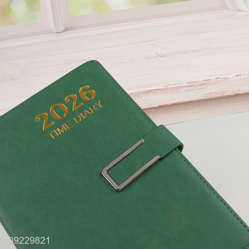 High Quality A5 Notebook PU Leather Cover Lined Notebook Academic Planner