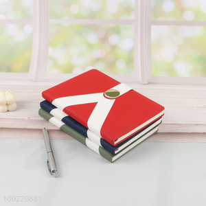 New Product A5 Notebook Custom Size PU Leather Cover Ruled Journal Notebook