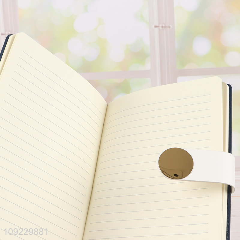 New Product A5 Notebook Custom Size PU Leather Cover Ruled Journal Notebook