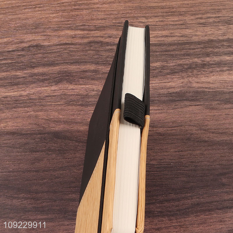 High Quality A5 Notebook Custom Size Bamboo Pattern PU Leather Journal Notebook