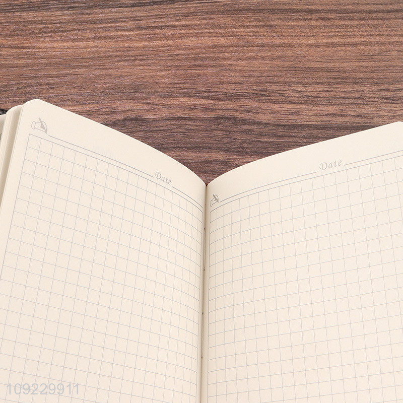 High Quality A5 Notebook Custom Size Bamboo Pattern PU Leather Journal Notebook