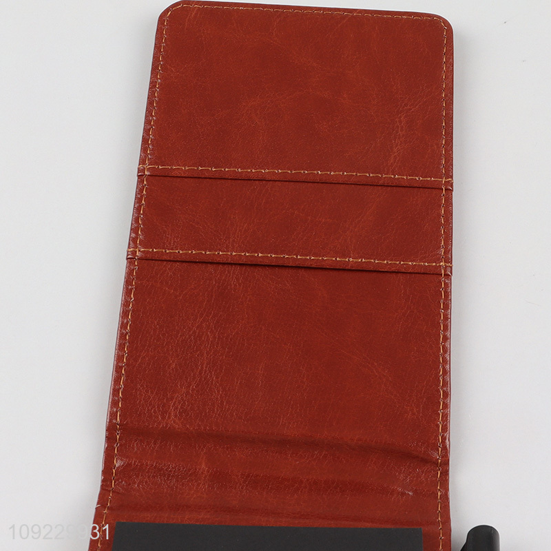 Online Wholesale Small Notepads Holder Set PU Leather Memo Pad with Pen